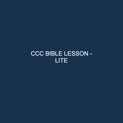 CCC Bible Lesson lite