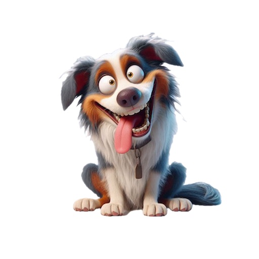 Goofy Australian Shepherd icon