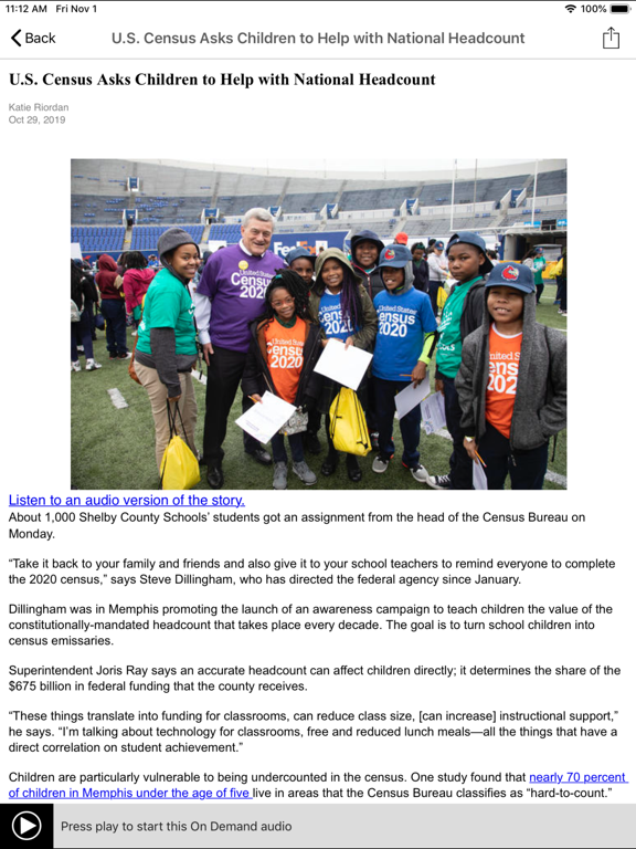 WKNO App iPad screenshot 6 - News app