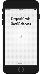 Prepaid Credit Card Balances screenshot