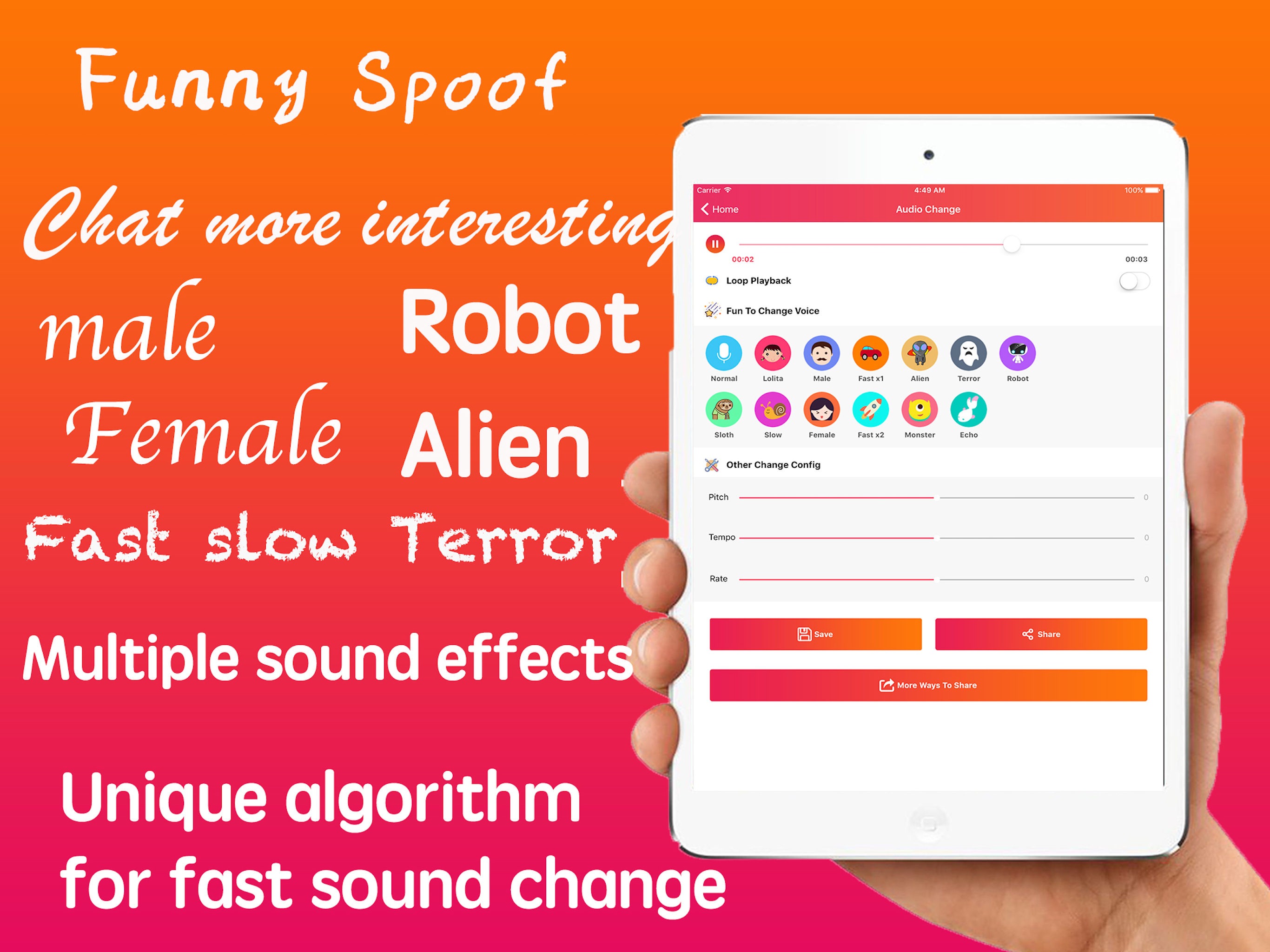 Voice Changer Sound Effects+