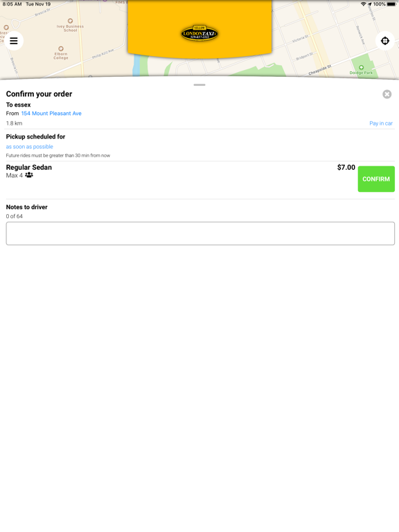 London Taxi. iPad screenshot 5 - Travel app