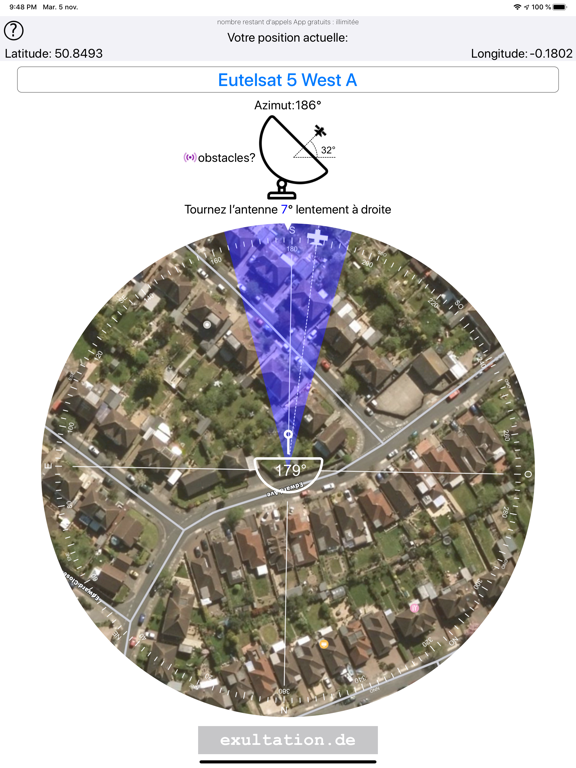 Screenshot #4 pour Chercher de satellites