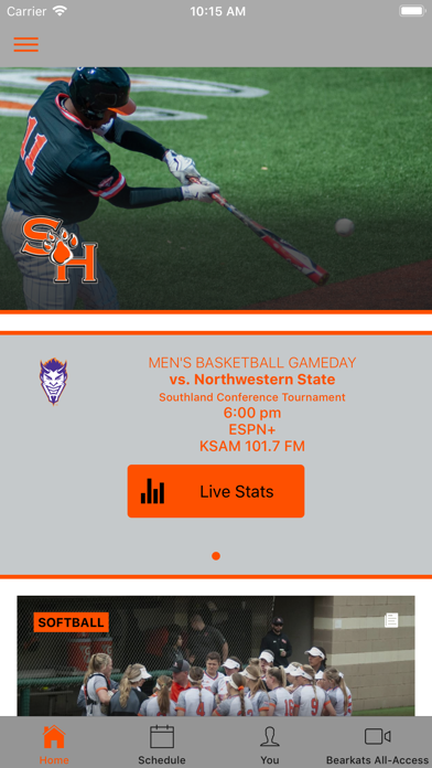 Bearkat Sports (BSN+) Screenshot