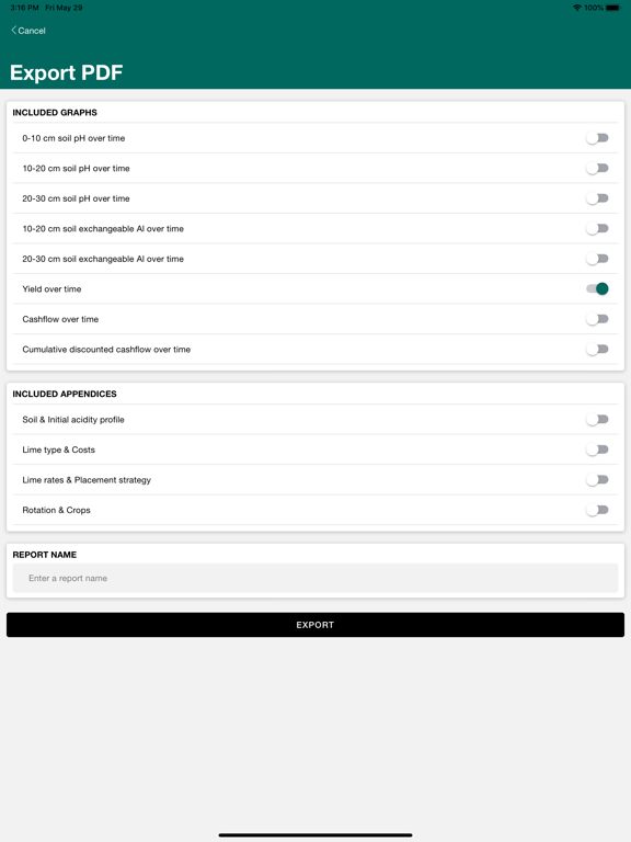iLime iPad screenshot