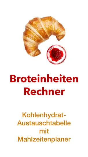 Screenshot von Broteinheiten, BE Rechner PRO auf dem iPhone 1