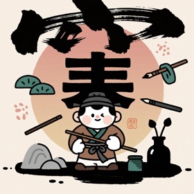 寒江学字