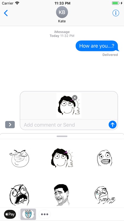 Rage Comic Memes Sticker screenshot-3