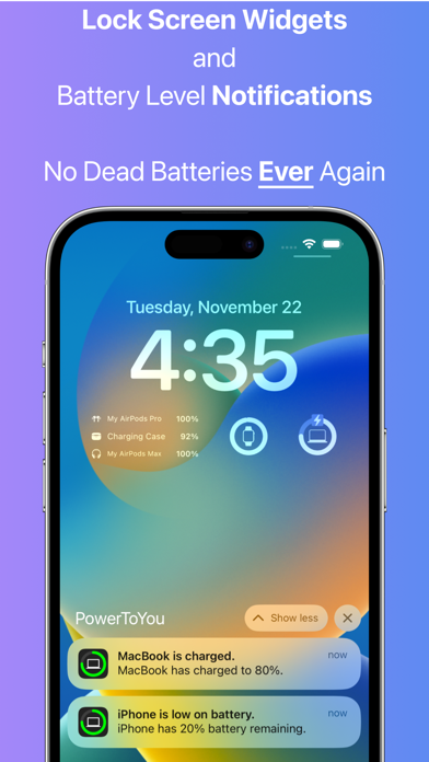 PowerToYou: Battery Widget Screenshot