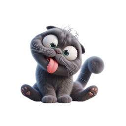 Goofy Scottish Fold Stickers