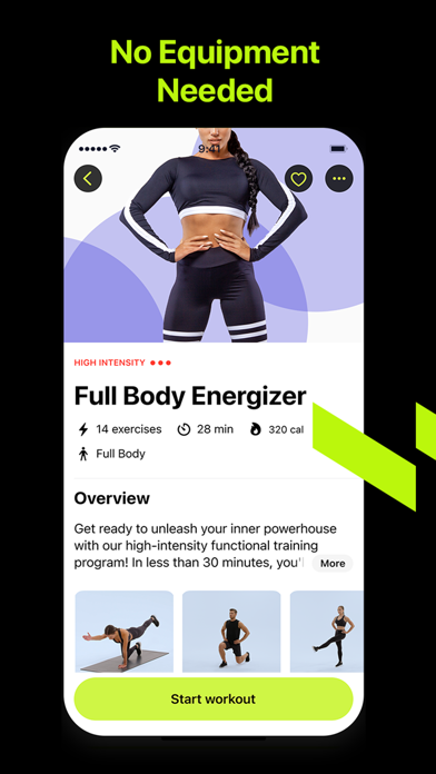 Home Workout Planner - FitFlow Screenshot