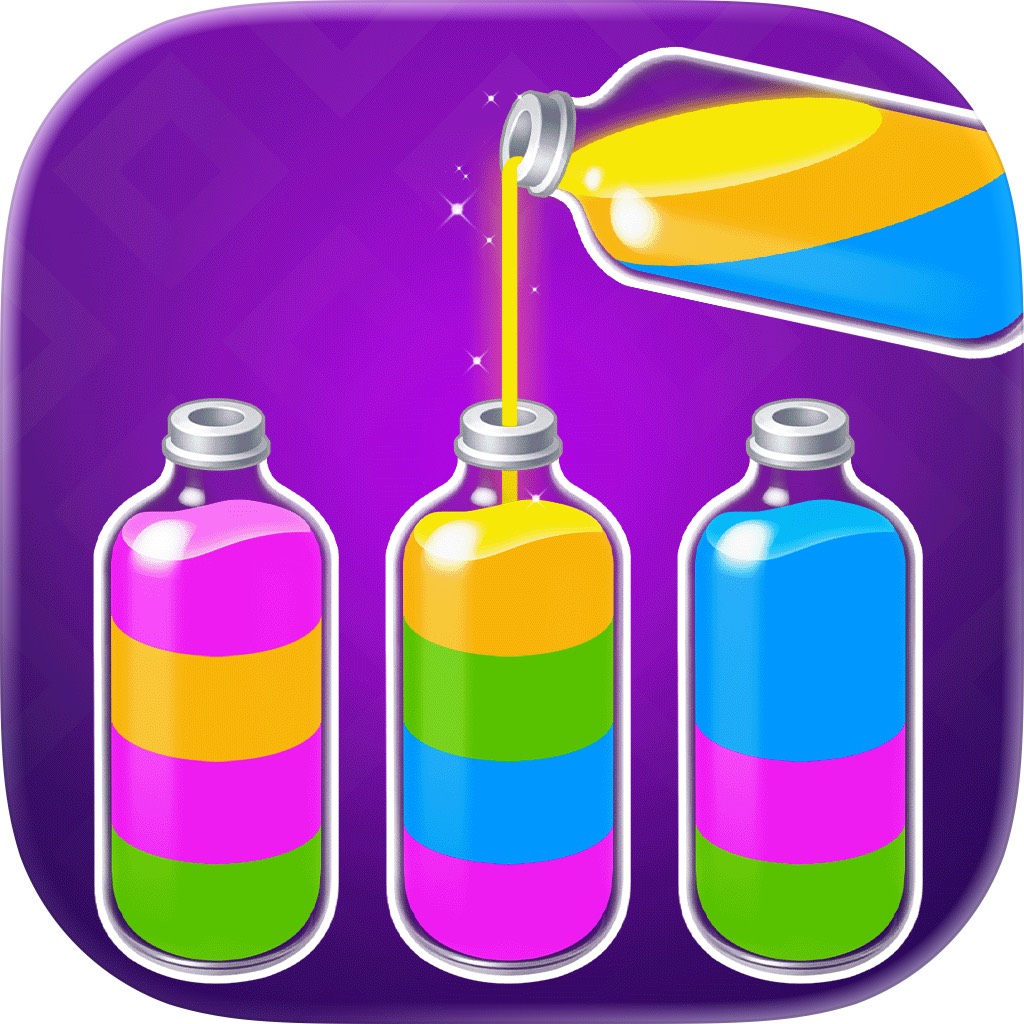 Apple App Store cover for Water Jam Sort - Match Puzzle