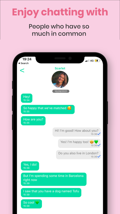 Veggly – Vegan Dating App iPhone screenshot 4 - Lifestyle app