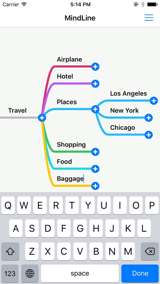 #1. MindLine Mind Map (iOS) 由: Shenzhen Brown Bear Technology Co., LTD