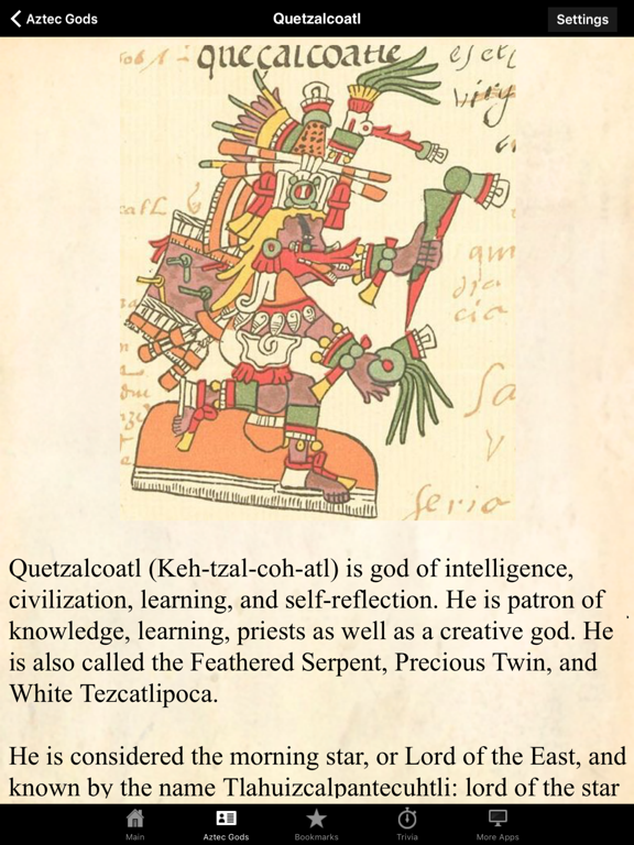 Screenshot #5 pour Aztec Gods Pocket Reference