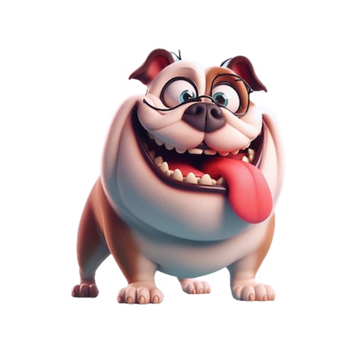 Goofy Bulldog Stickers icon