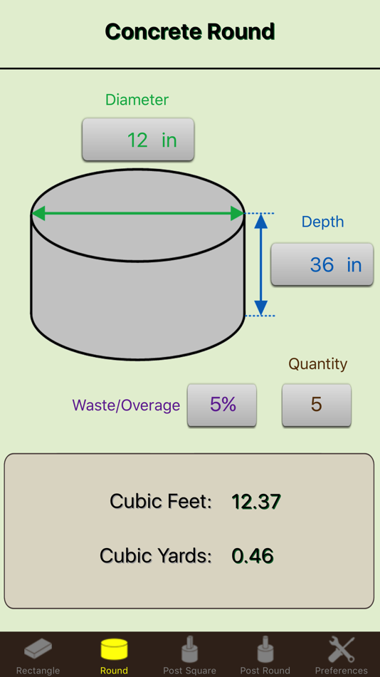 #2. Concrete Calculator Elite (iOS) Podle: Cyberprodigy LLC