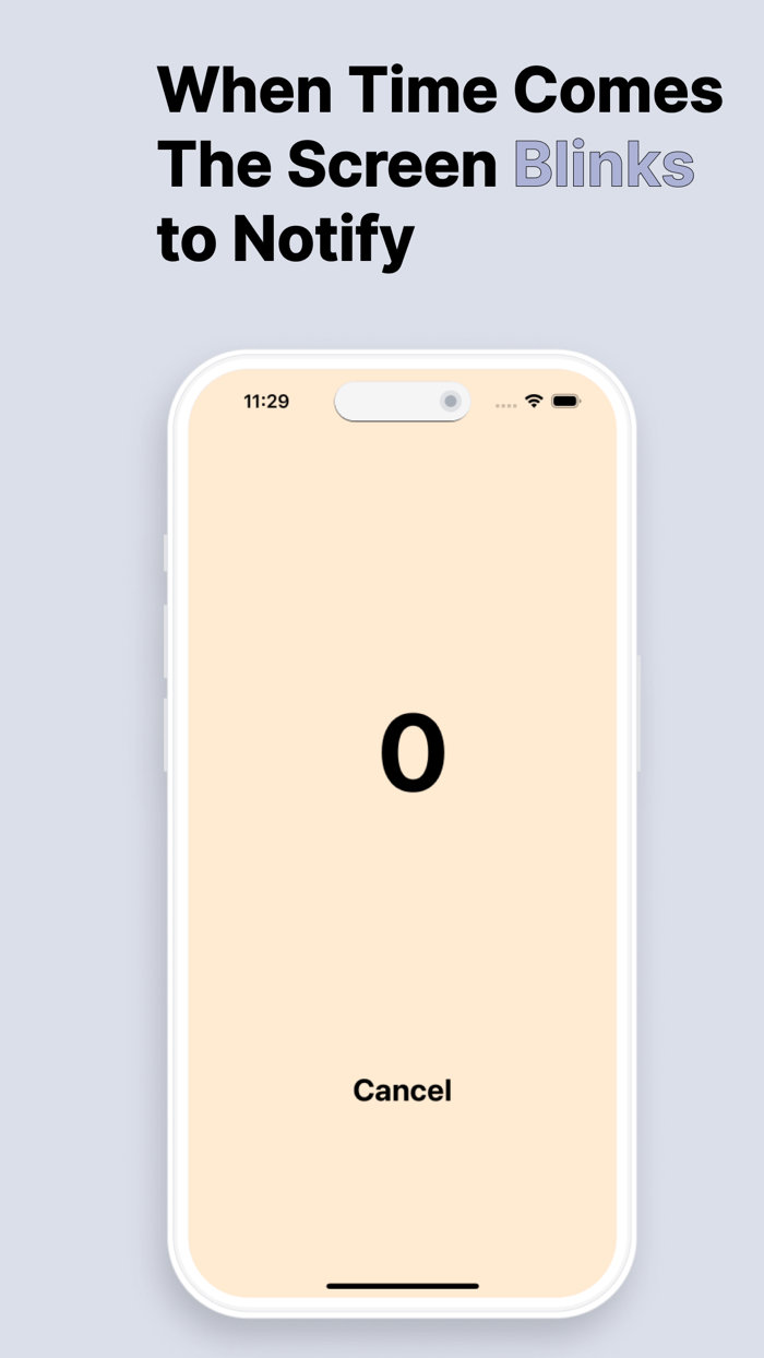 Silent Flash Timer - No Sound