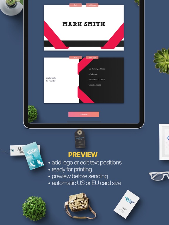 AI Business Card Maker QR iPad screenshot 4 - Business app