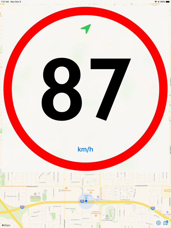 Screenshot #5 pour Speedlimit 88 GPS Speedometer