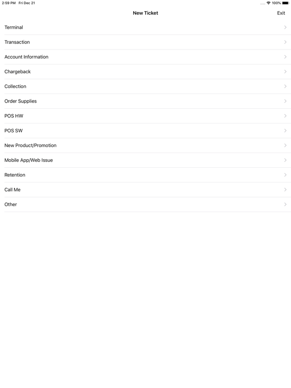 bluu Merchant iPad screenshot