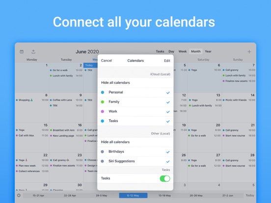 Calendars: Plannen en Kalender iPad app afbeelding 9