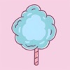 Cotton candy looking for color icon