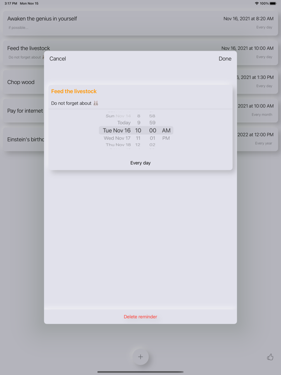 Screenshot #6 pour Rappel, simple & utile