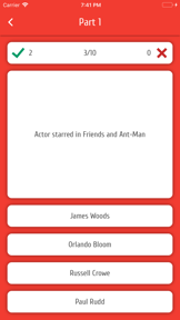 Celeb Rush - Celebrity Quiz screenshot