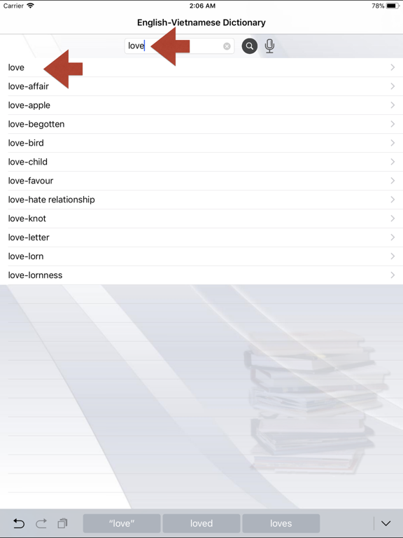 Screenshot #4 pour English-Vietnamese Dictionary+