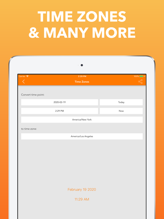 Time + Date Calculator iPad screenshot