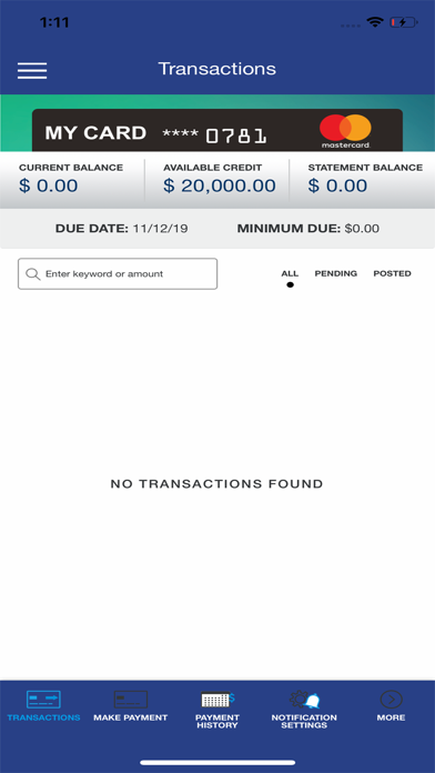 ForteraCU Cards Screenshot
