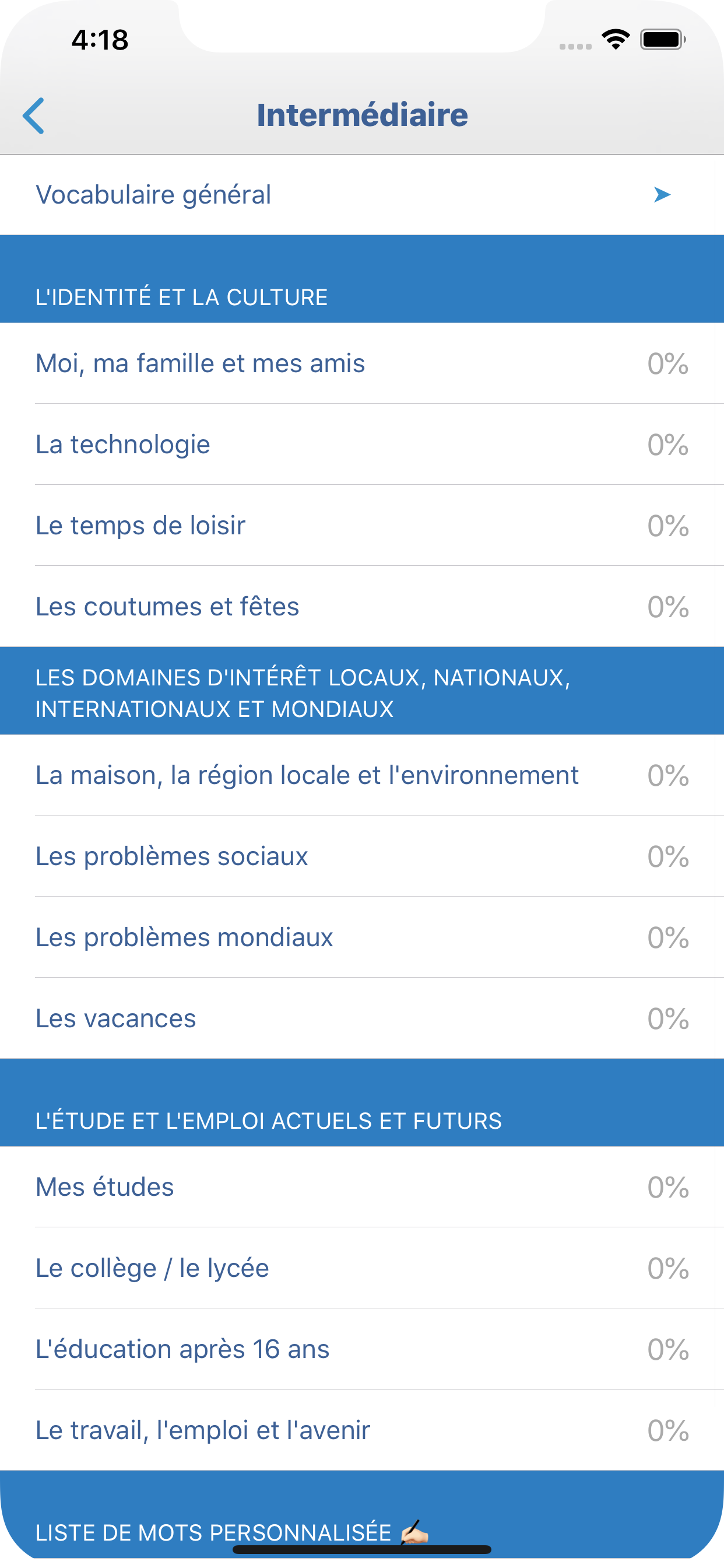 Vocabulaire Anglais - Cramit