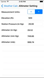 weather calc iphone capturas de pantalla 4