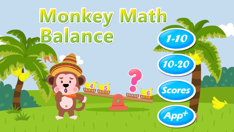 Monkey Math Balance for Kids
