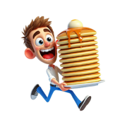 Pancake Man Stickers