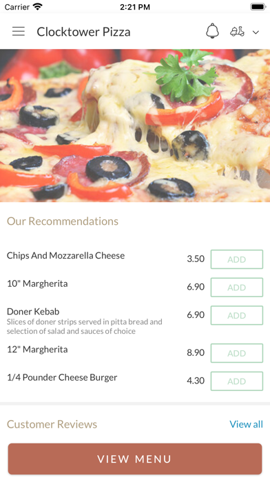 Clocktower Pizza KinlossForres Screenshot