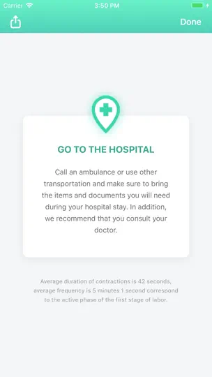 Contraction Timer & Counter 9m iPhone Screenshot 5