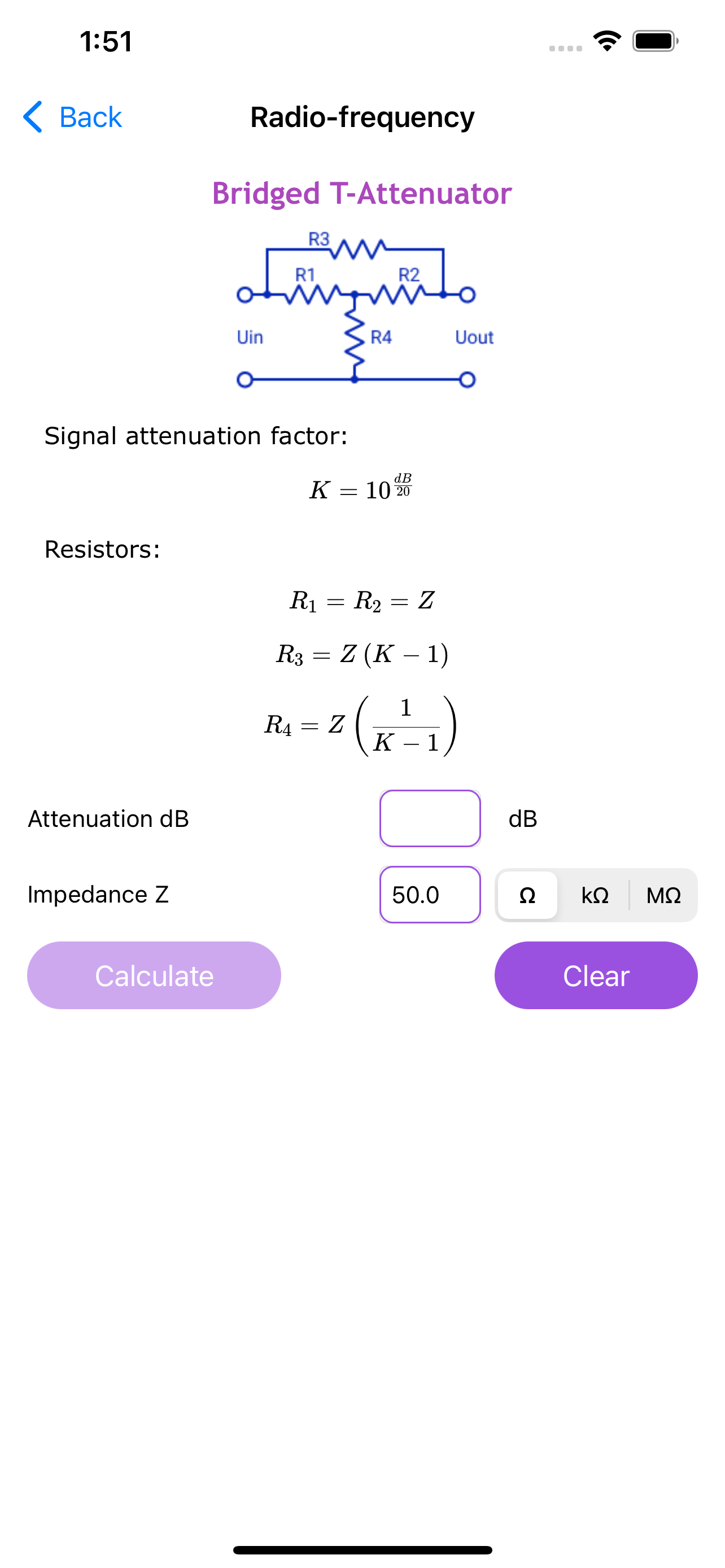 Electronic Circuits Calculator