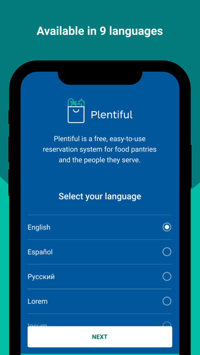 Screenshot 1 of Plentiful App
