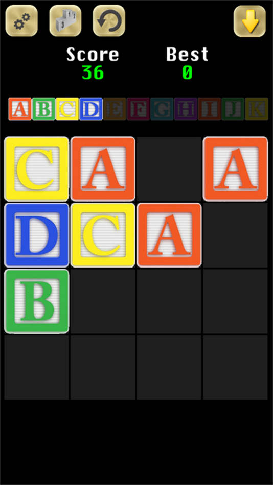 #3. 2048 ABC (iOS) 由: Fernando Gonzalez Frias