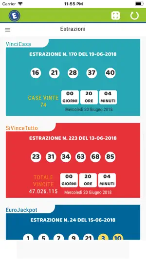 Estrazioni Lotto SuperEnalotto screenshot 3