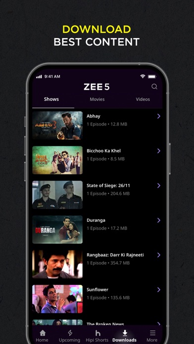 ZEE5 Movies, Web Series, Shows Screenshot