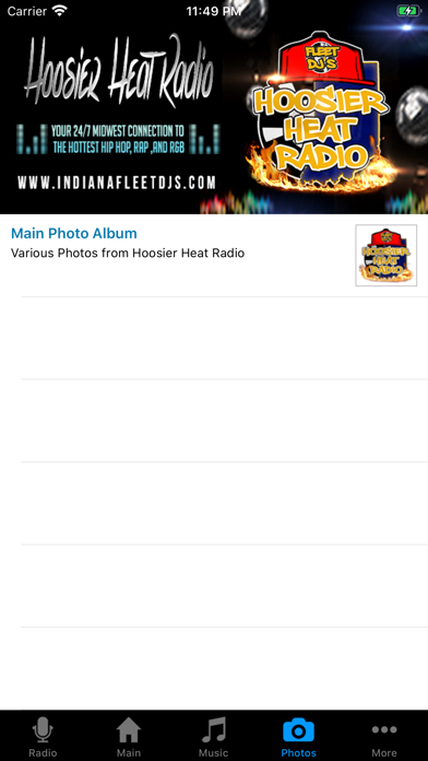 Hoosier Heat Radio Screenshot