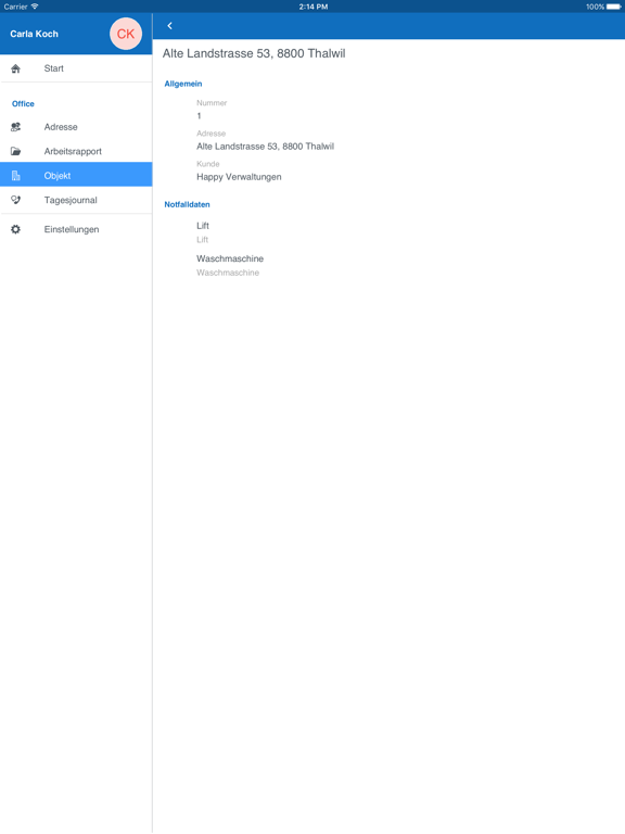 Aduna iPad screenshot