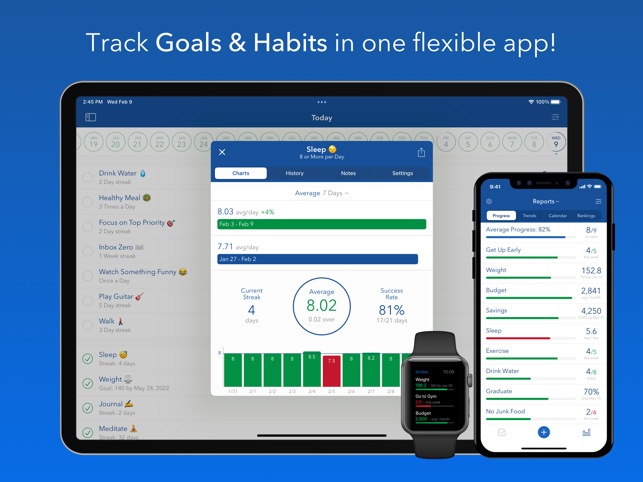 ‎Strides: Habit Tracker + Goals Screenshot