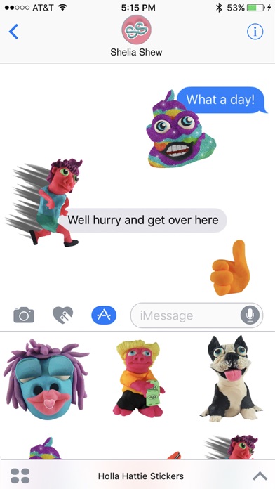 Holla Hattie Stickers Screenshot