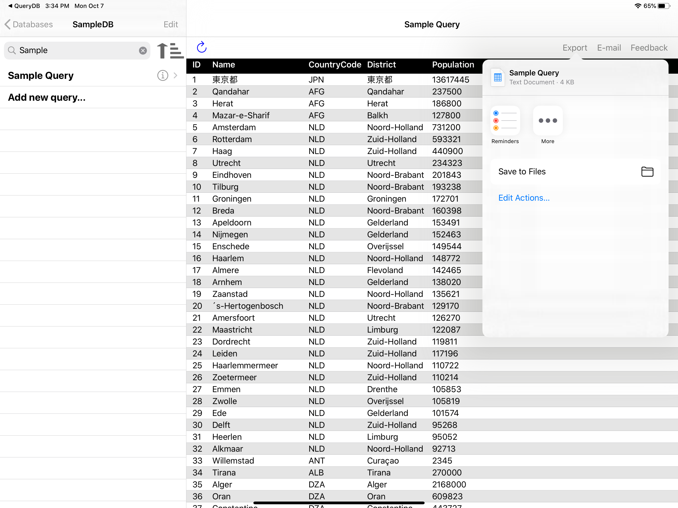 MySQL QueryDB SSH Client screenshot 8