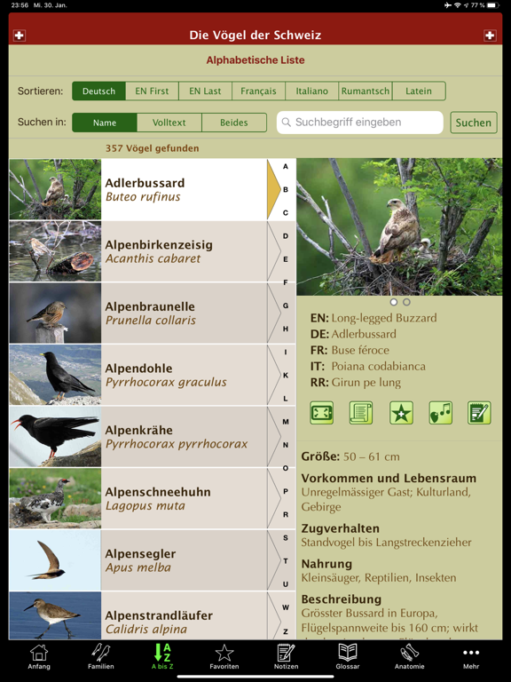 Screenshot #6 pour Die Vögel der Schweiz