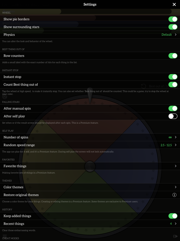 Wadado - The Decision Maker iPad screenshot 4 - Entertainment app